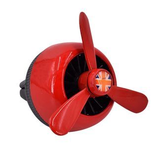 Air Freshener Car Vent Propeler Fragrance - Random Center Design (Red)