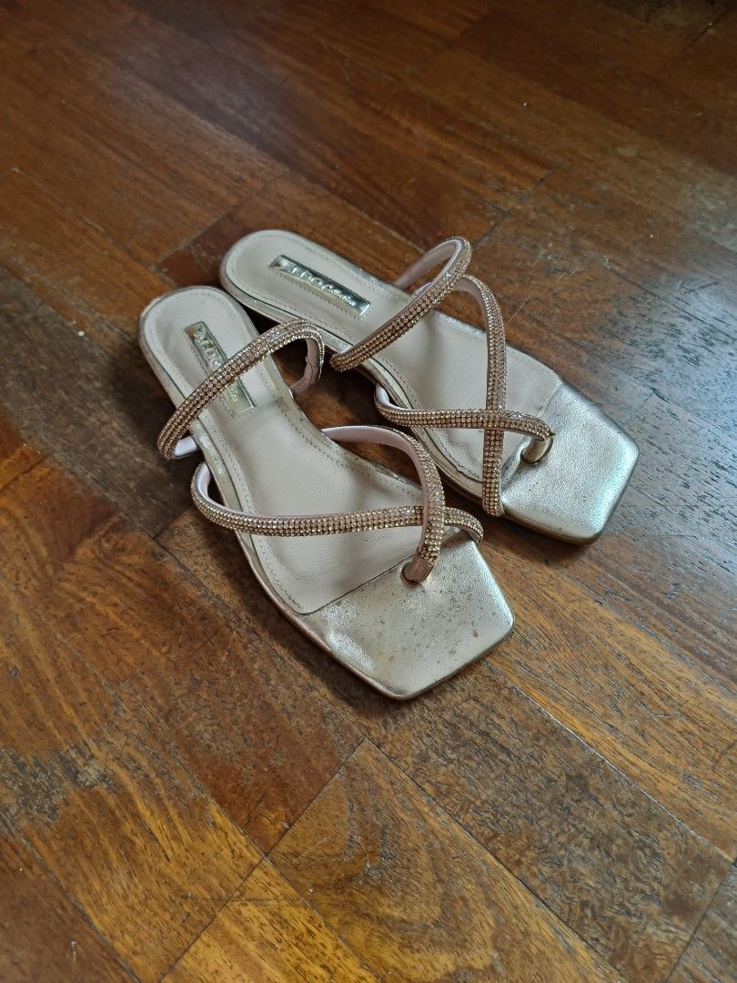 Aldo Rose Gold Sandals Women s Fashion Footwear Sandals on