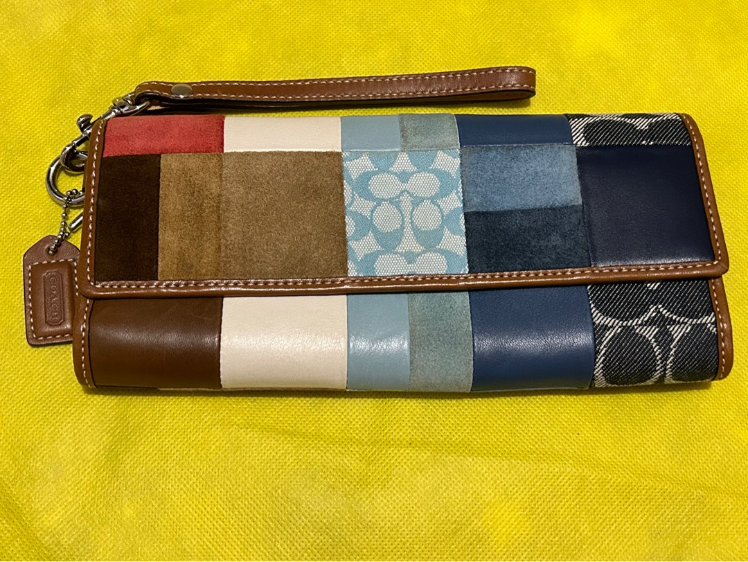 Coach sales patchwork wallet