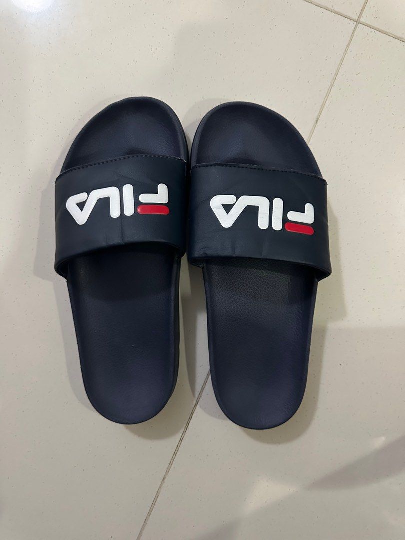 Fila slides blue outlet