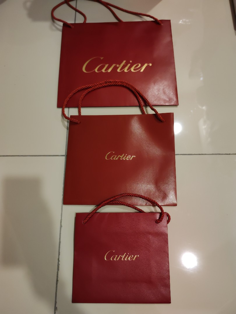 Authentic Cartier paper bags