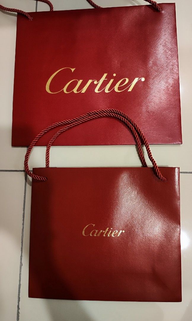 Authentic/ original Cartier paper bag, Luxury, Accessories on Carousell