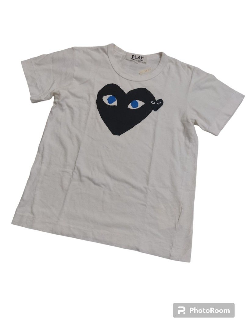 Cdg black sale heart blue eyes