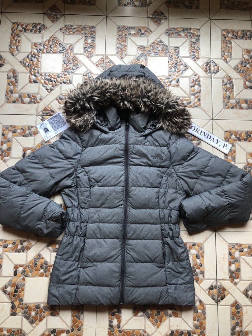 North face long coat deals with fur hood