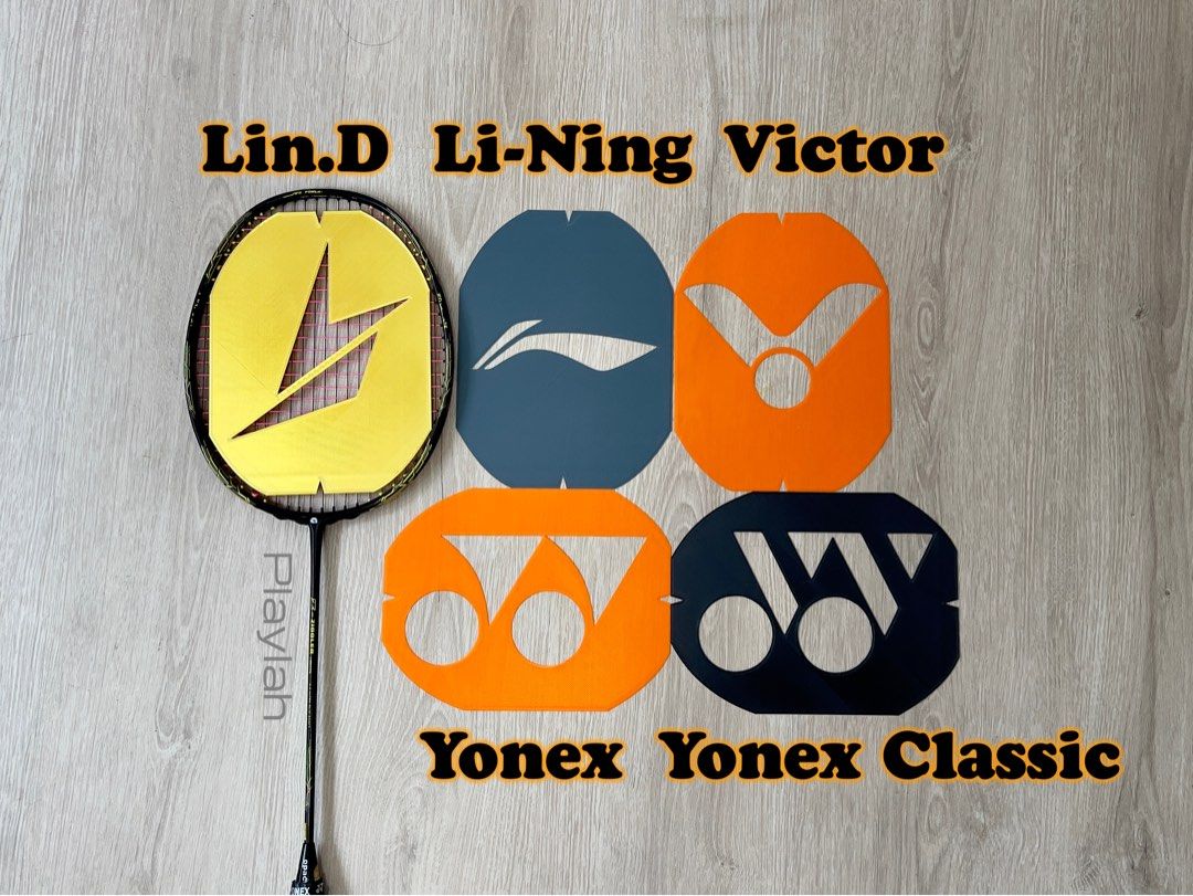 How to Stencil Badminton Racket | Yonex Logo Painting - YouTube