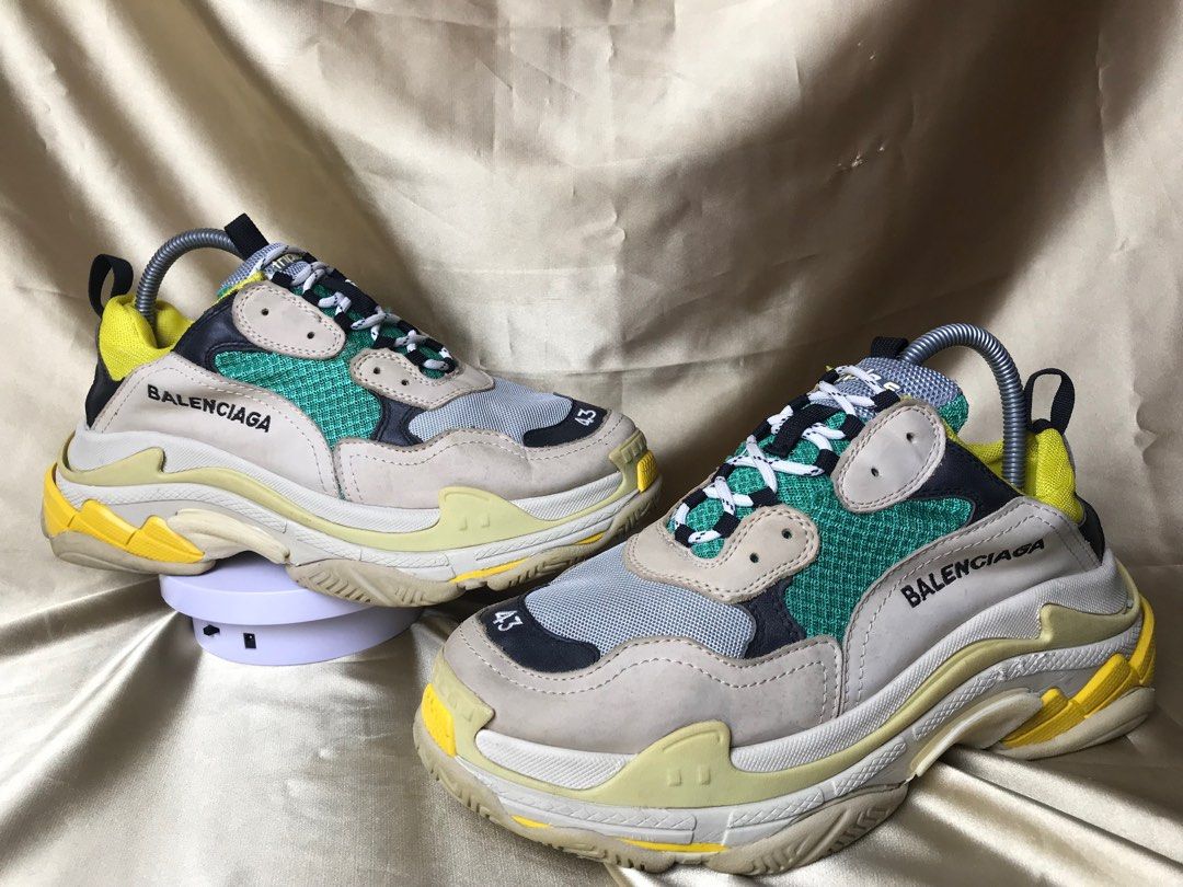 balenciaga triple s mens silver