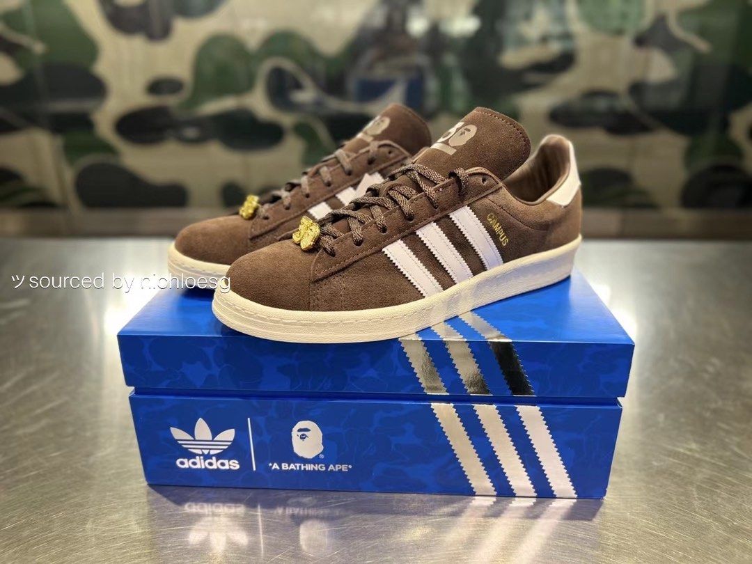 BAPE X ADIDAS CAMPUS 80S, Women's Fashion, Footwear, Sneakers on
