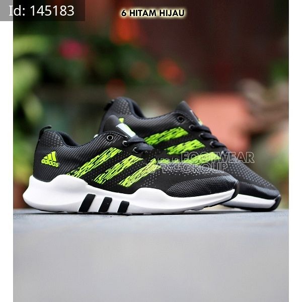 BAYAR DITEMPAT Sepatu Adidas Eqt Sneakers Olahraga Collor Black