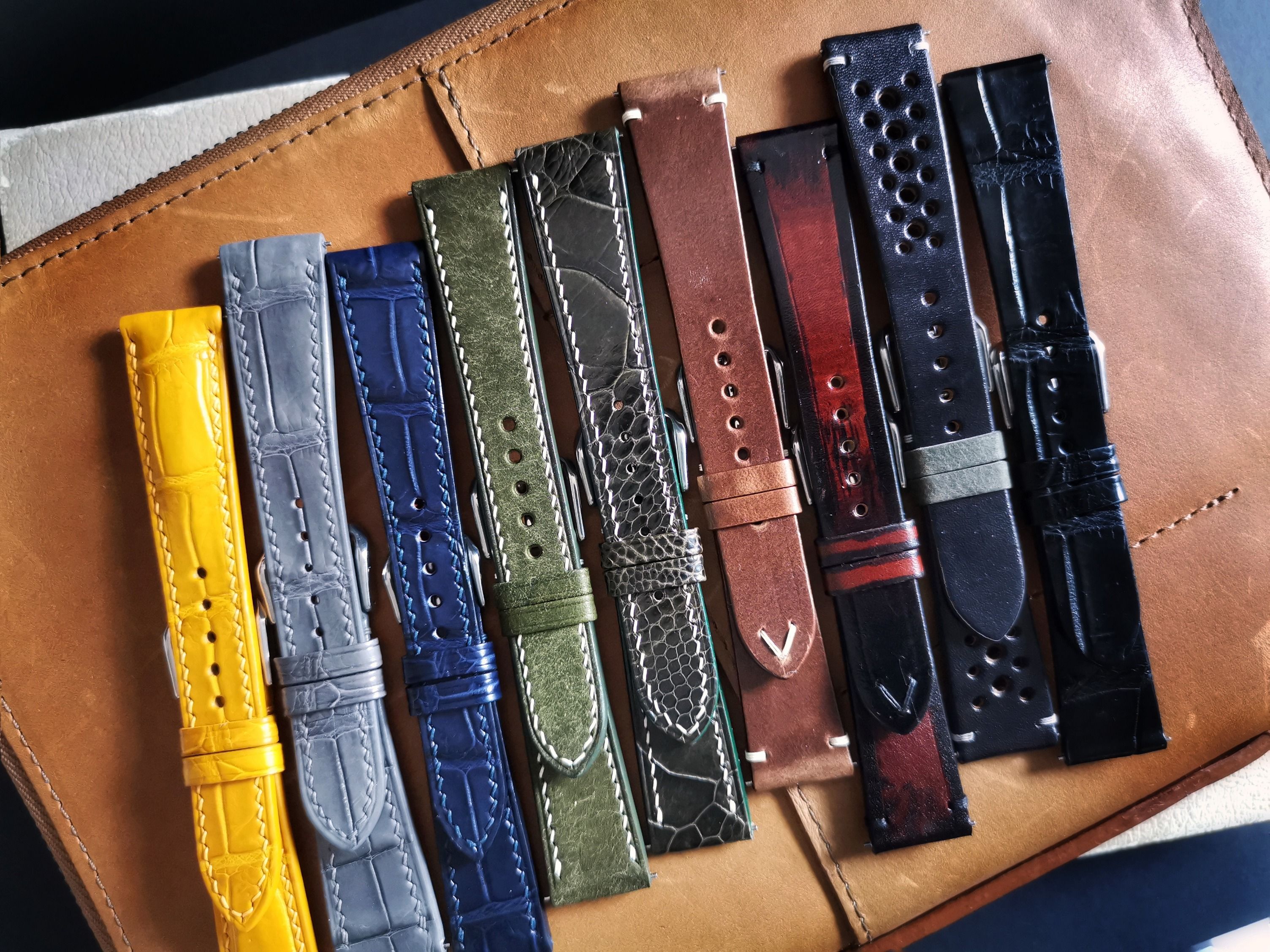 Bespoke MTO Leather Watch Straps (Cordovan, Crocodile, Ostrich, Calf