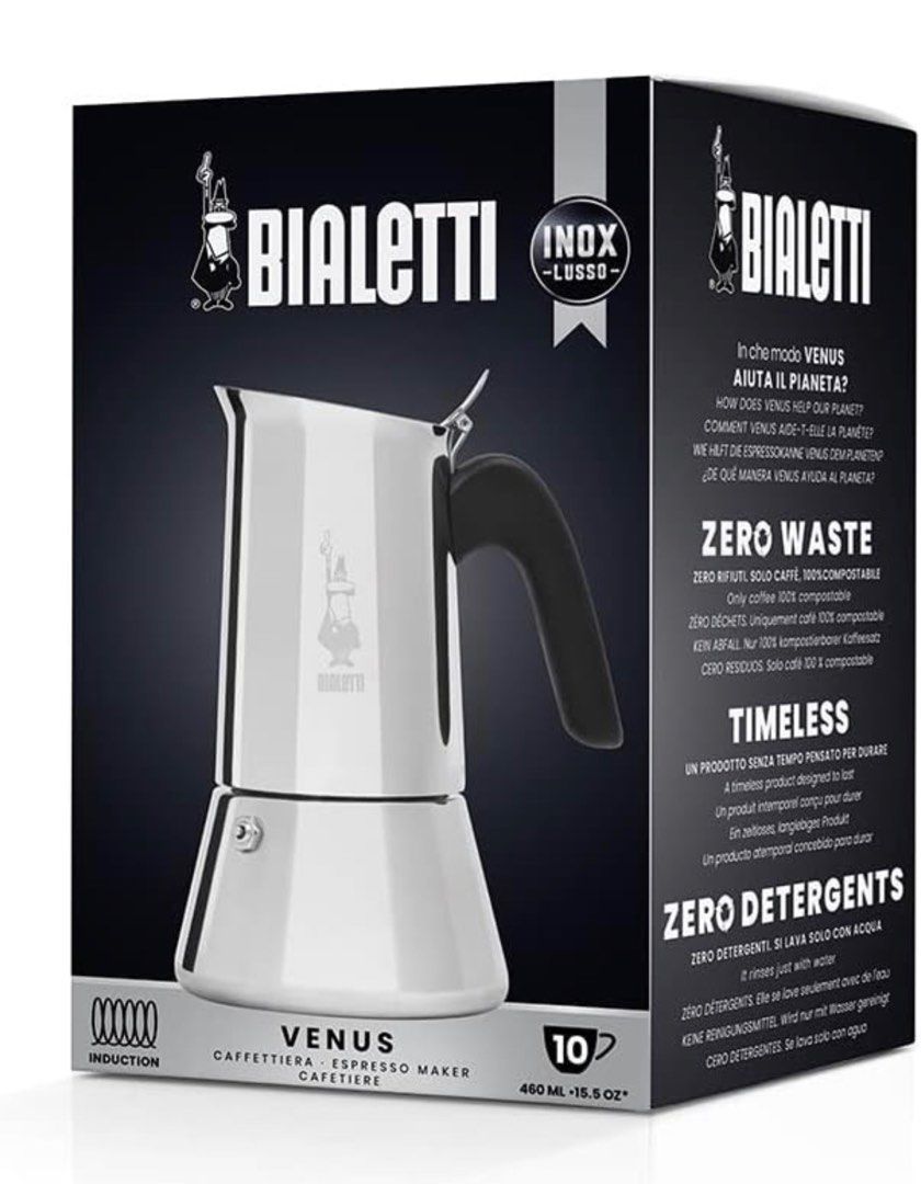 Bialetti Venus Induction Coffee Maker, Furniture & Home Living