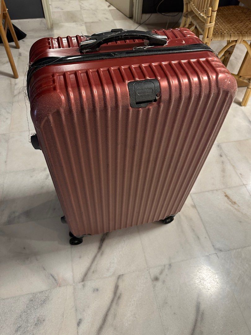 Big red suitcase best sale