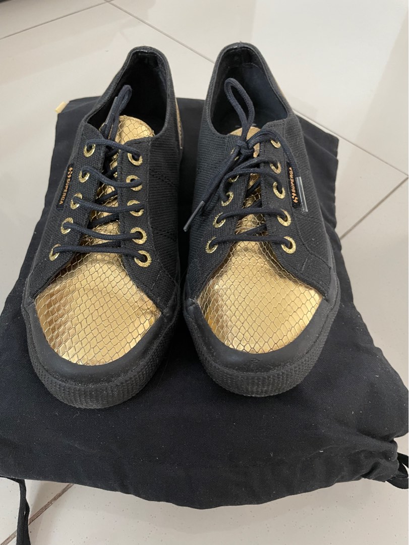 Superga 2024 black gold