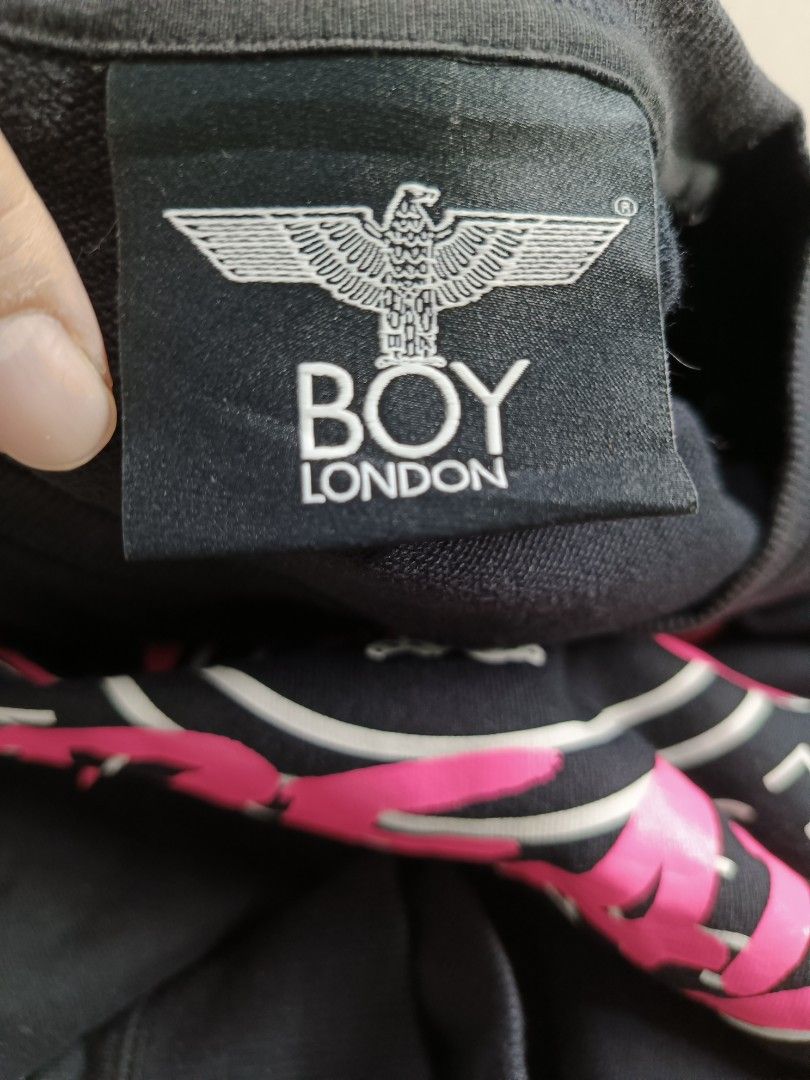 Boy London Black Punk is not Dead Sweatshirt, Men's Fashion, Coats