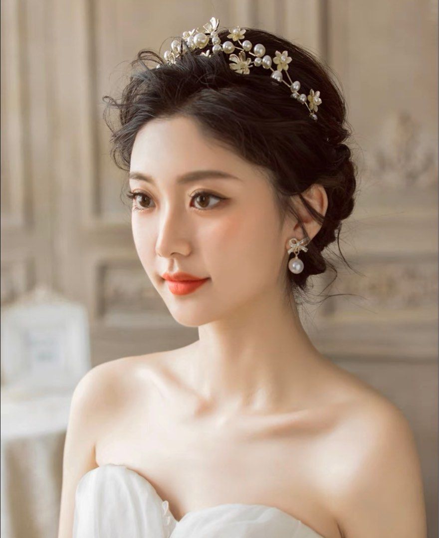 Korean wedding shop hair accessories