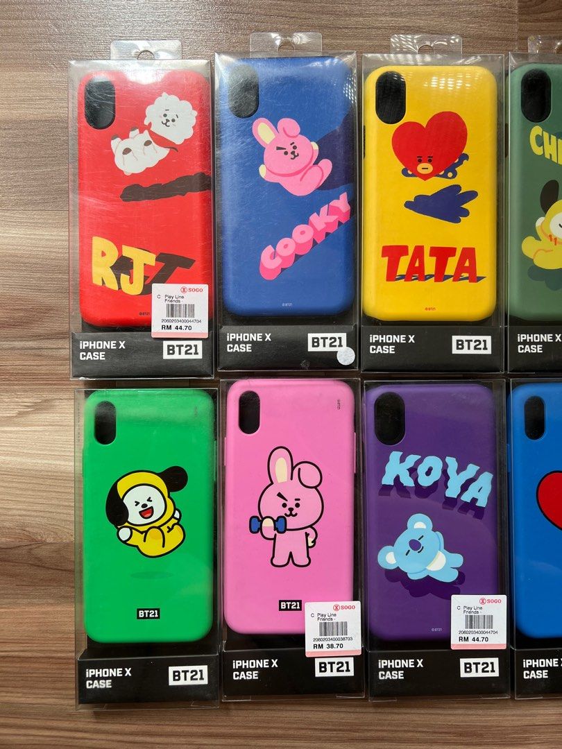 Bt21 Iphone X Phone Cases 5 For Rm20 Only, Mobile Phones & Gadgets, Mobile  & Gadget Accessories, Cases & Covers On Carousell