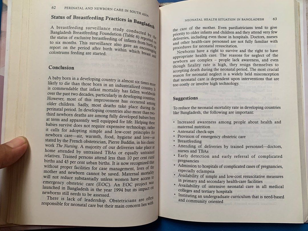 Perinatal And Newborn Care In South Asia Priorities For Action