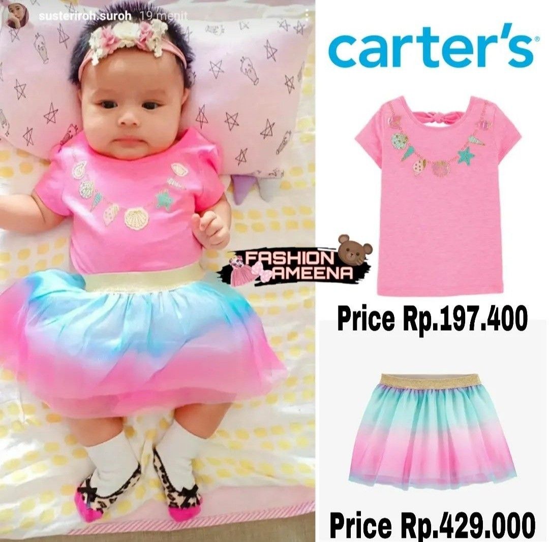 Carter s Rainbow tutu skirt Bayi Anak Baju Bayi di Carousell