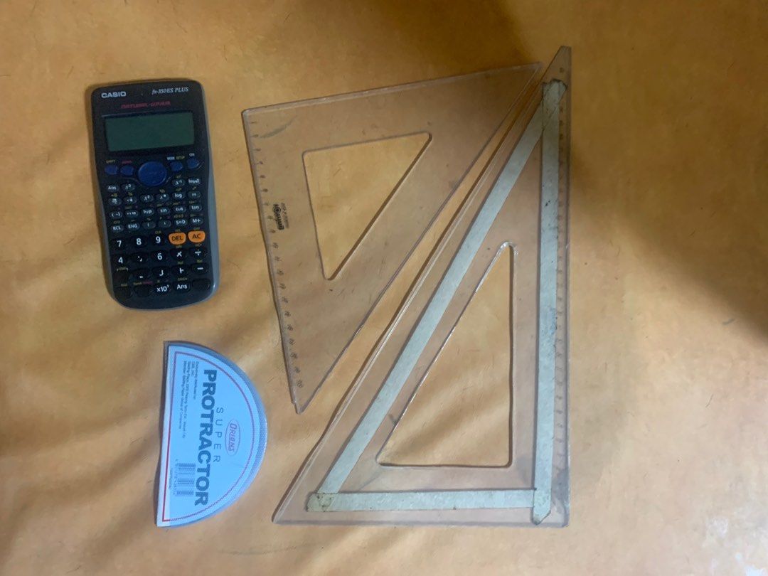 Casio Calculator (fx 350-ES Plus) and Rotring Triangle (for board exam) (Category: Other Gadgets) located in Manila. Submitted by k_conejar (Listing ID 1240481411, Image 1). Description: Casio Calculator and triangle for sale!!! *for board exam *for school !!!SOLD!!! Casio Calculator (fx 350-ES Plus) Rotring Triangle Set & protractor: 150 .