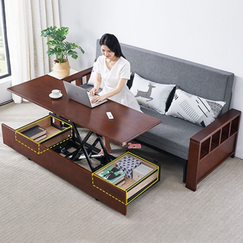 Cate Wooden Multi Functional Electric Foldable Sofa Bed