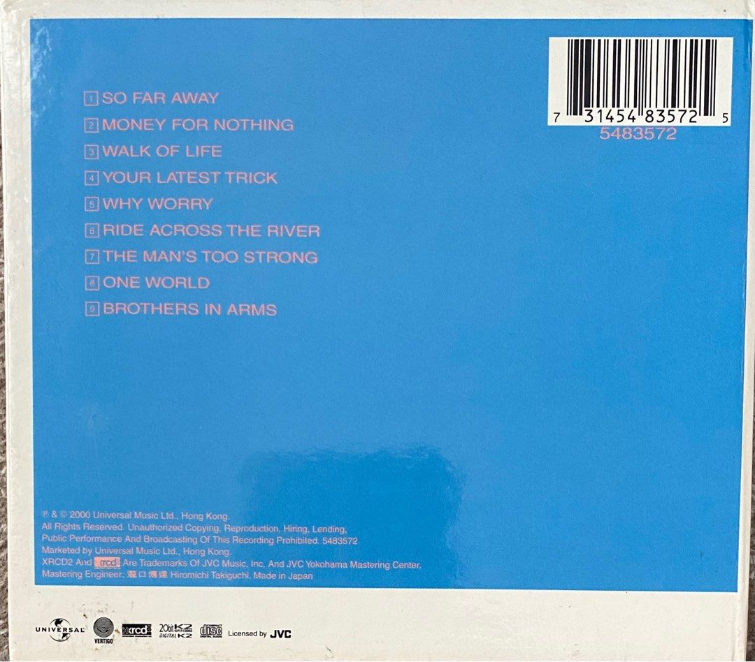 CD rock, Audiophile Dire Straits Brothers In Arms XRCD2, RARE