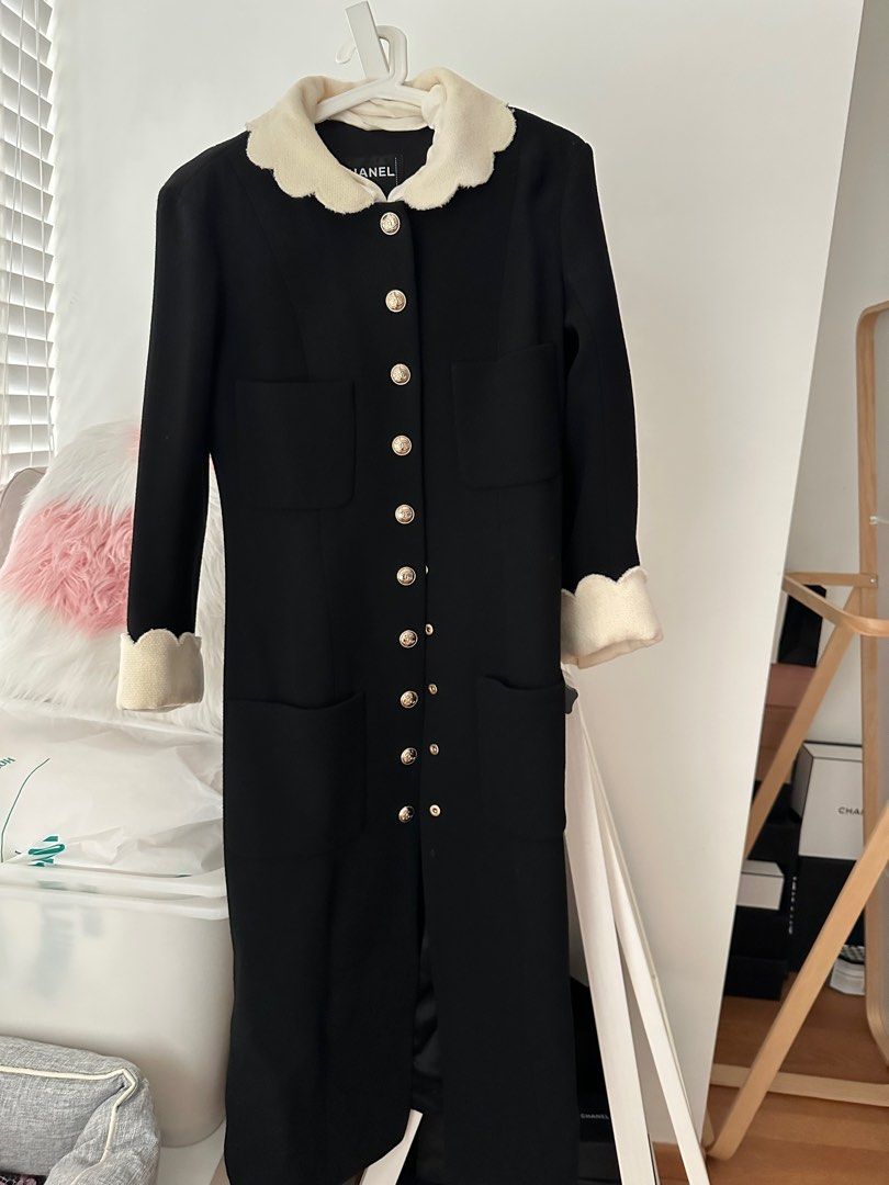 Chanel 2020K Long Black Coat