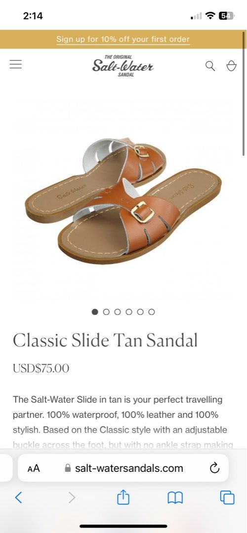 Saltwater sandals promo code shop