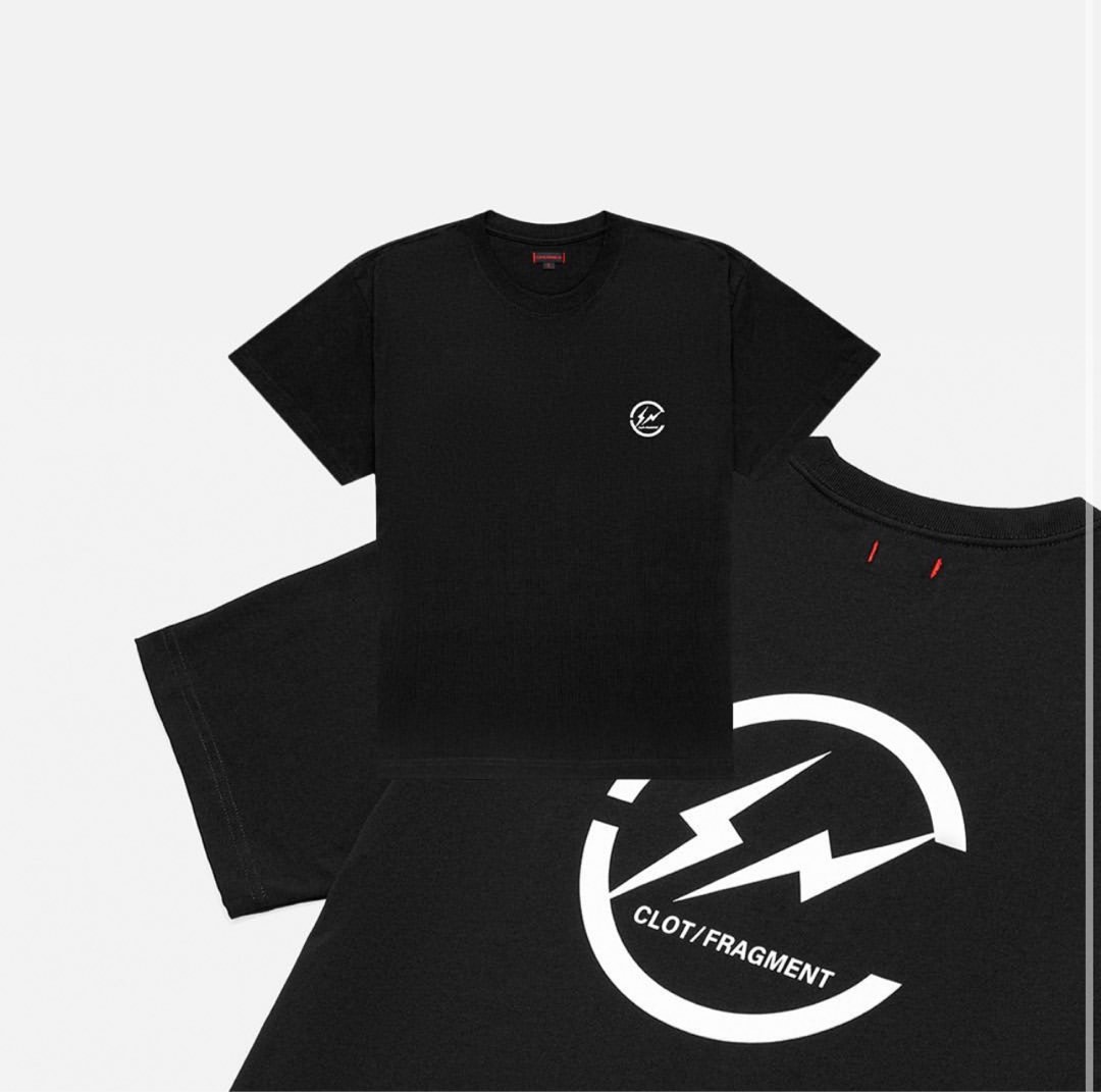 Clot x Fragment Logo Tee (Size S), 男裝, 上身及套裝, T-shirt、恤衫