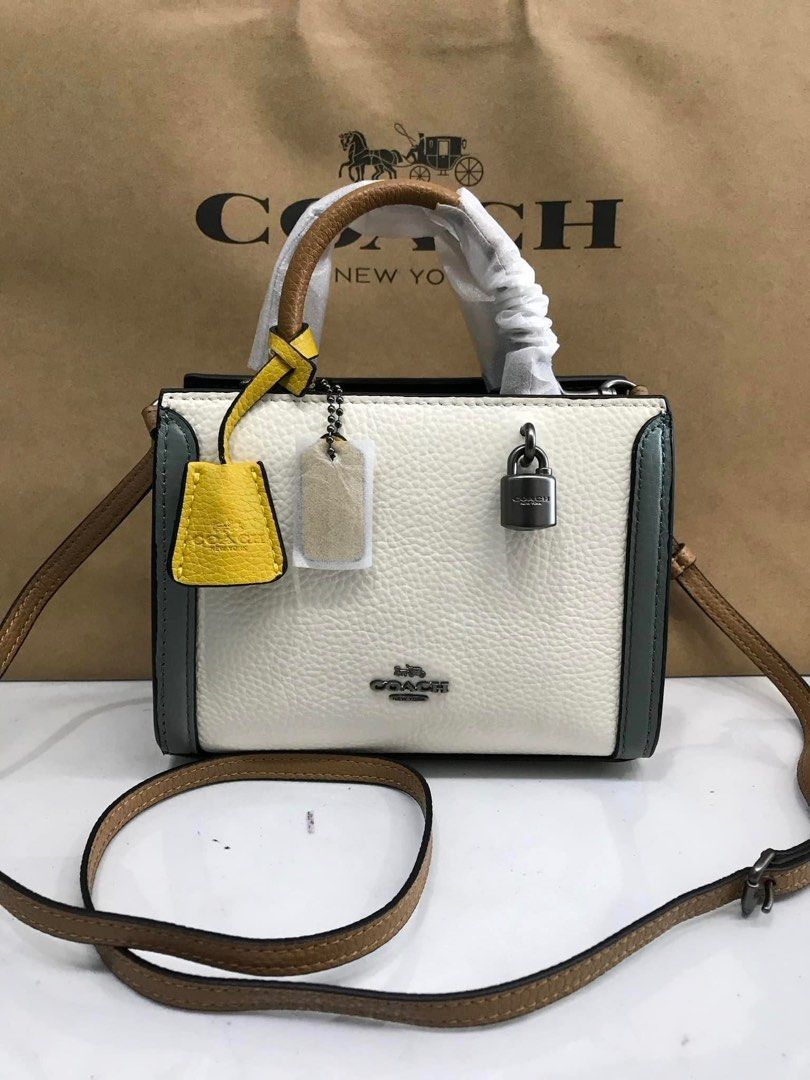 Coach Micro Zoe Crossbody White Blue!, Women's Fashion, Bags & Wallets,  Purses & Pouches on Carousell