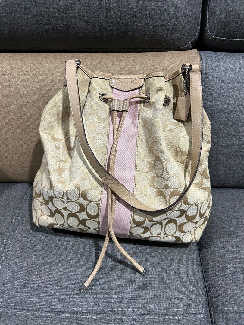 coach drawstring bucket bag Women s Fashion Bags Wallets