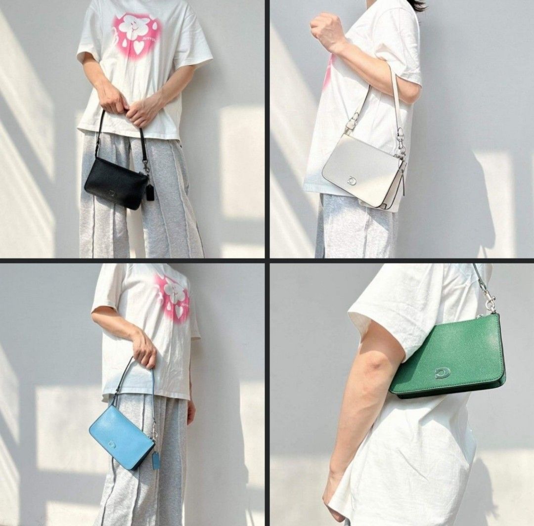 Coach Pouch Bag With Signature Canvas Detail on Carousell