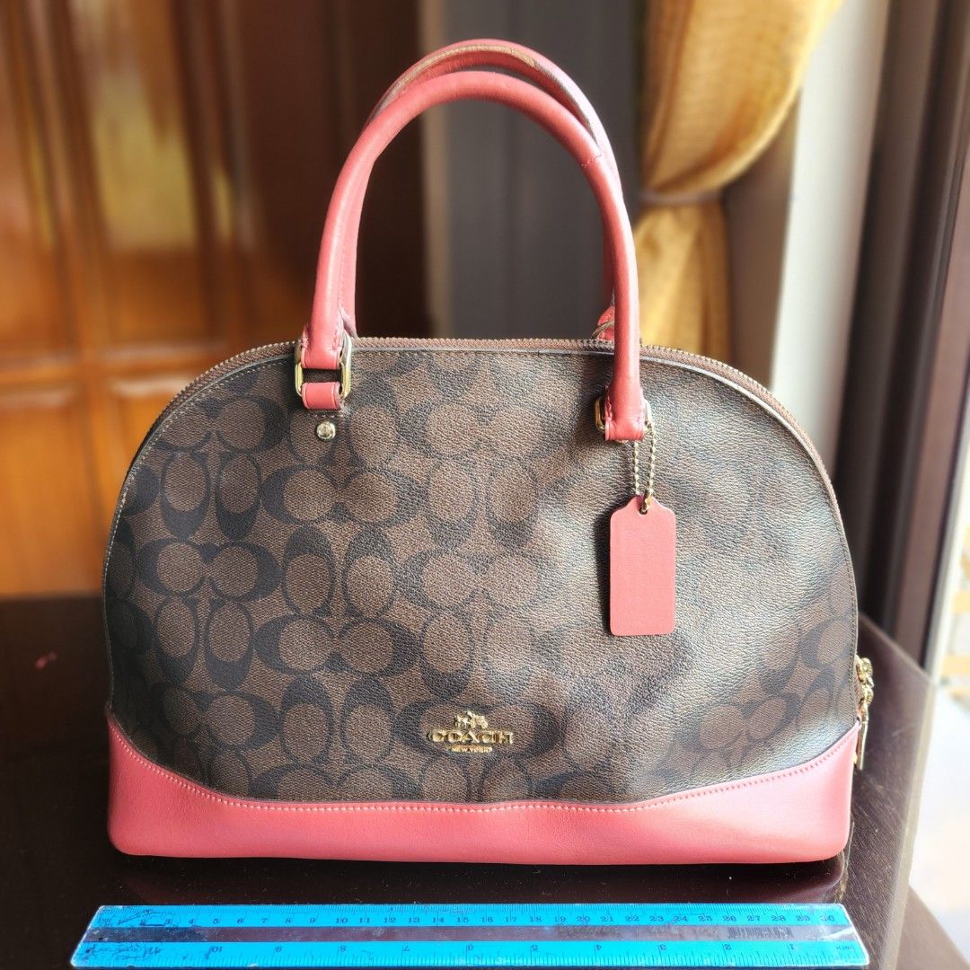 Authentic Coach Mini Sierra Satchel in Hot Pink, Luxury, Bags & Wallets on  Carousell