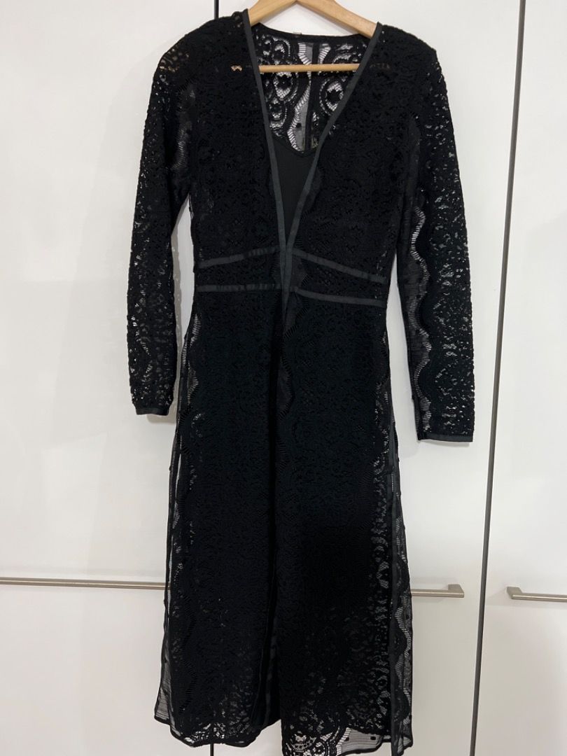 Coast black lace dress cheap