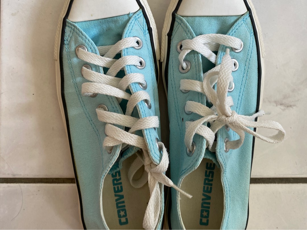 Converse baby blue Women s Fashion Footwear Sneakers on Carousell