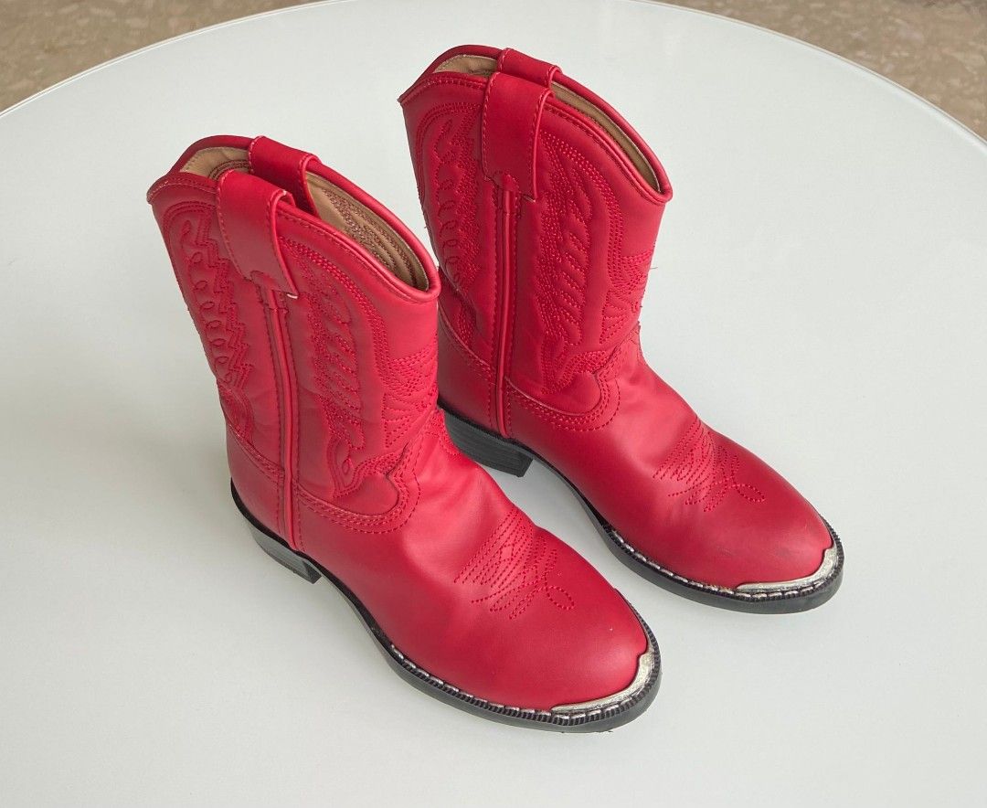 Red cowgirl cheap boots cheap