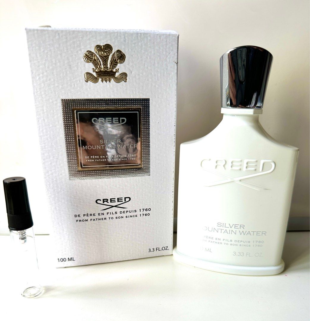 creed silver bottle