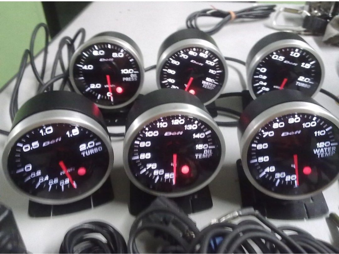 Defi Bf Link Full 7 gauges. White light., Car Accessories, Accessories