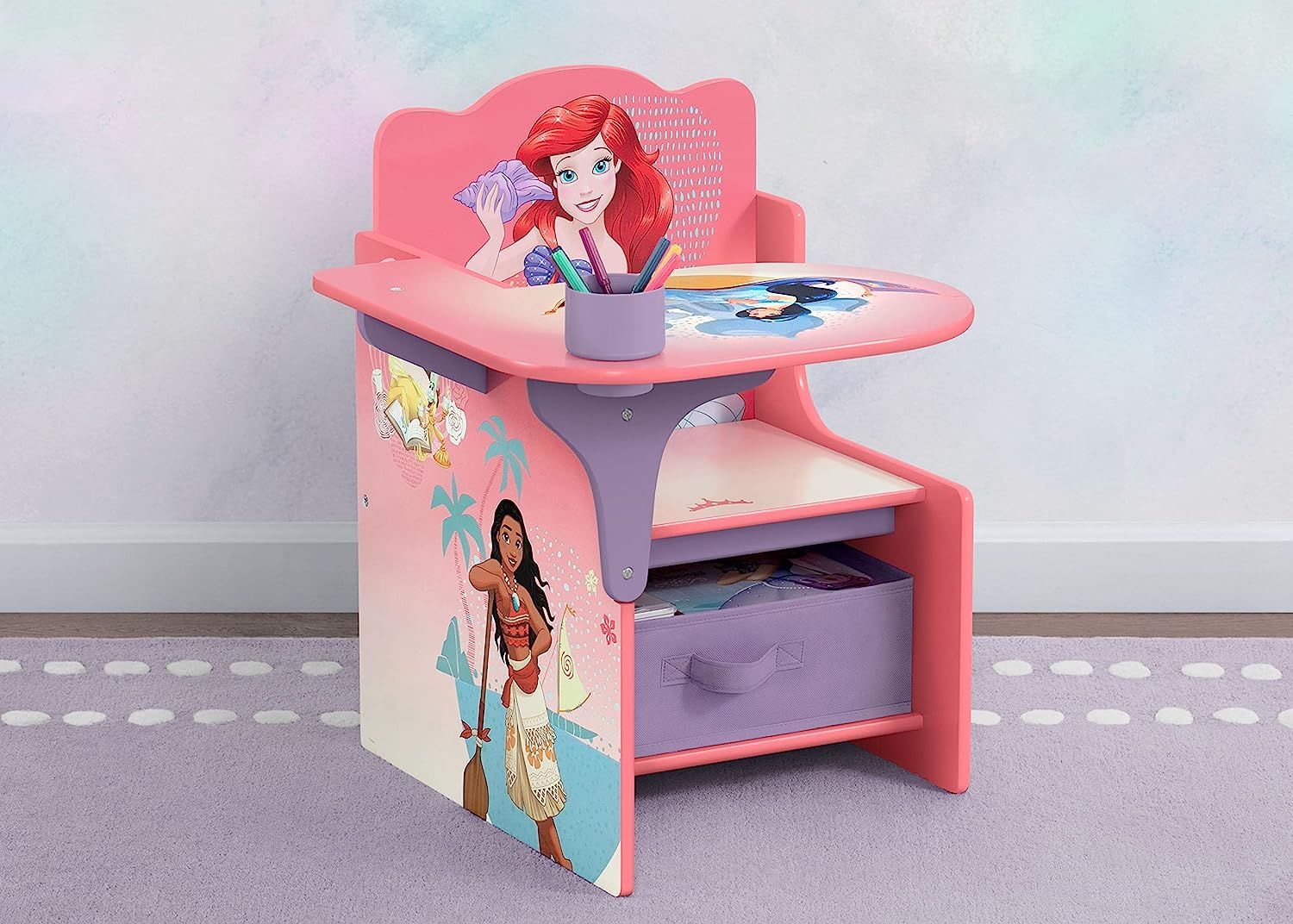 Delta Children Chair Desk with Storage Bin Disney Princess