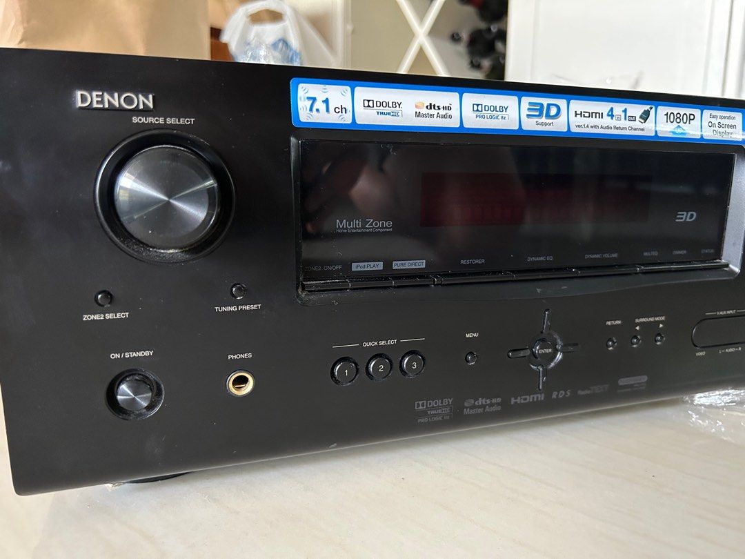 Denon 1911 AV Receiver 7.1, Audio, Soundbars, Speakers & Amplifiers on