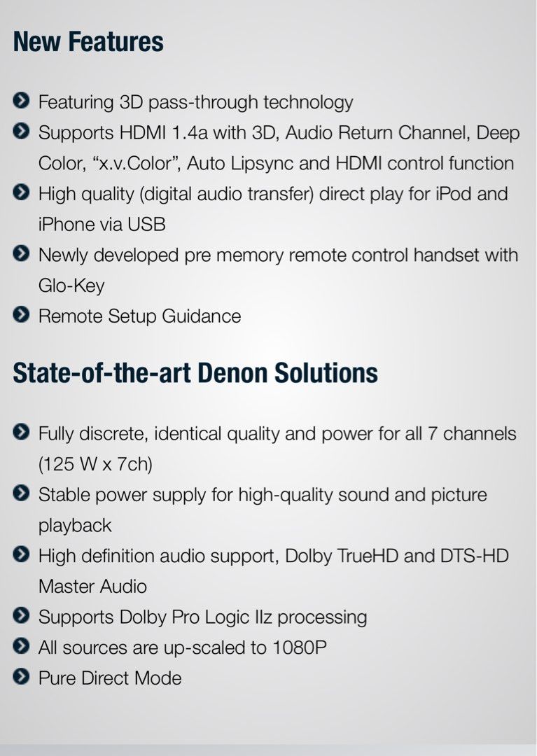 Denon 1911 AV Receiver 7.1, Audio, Soundbars, Speakers & Amplifiers on