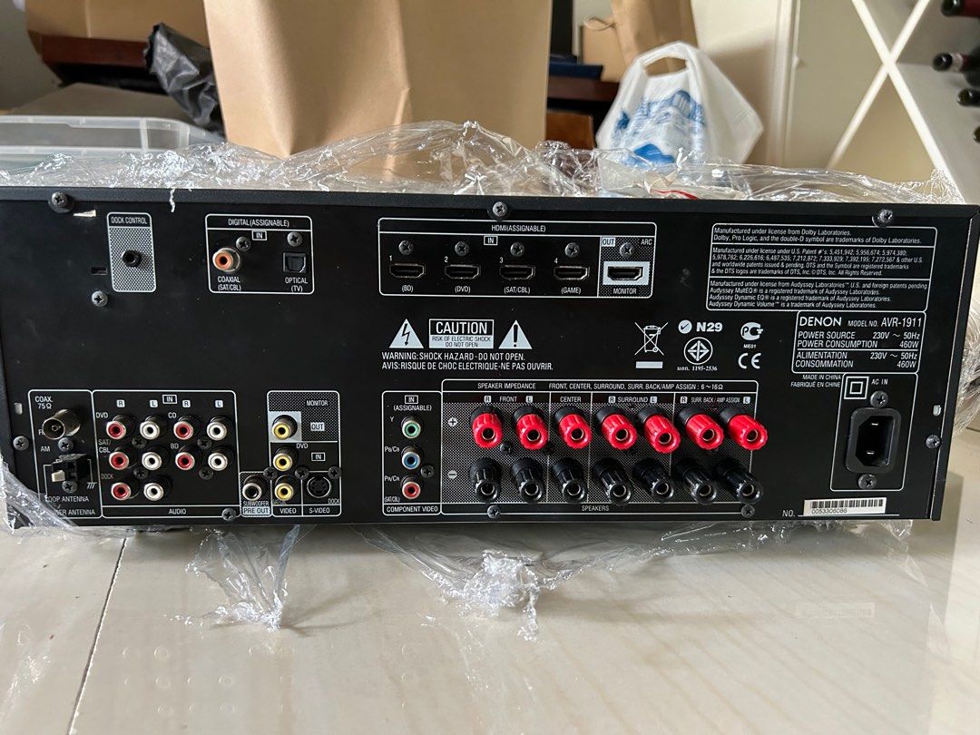 Denon 1911 AV Receiver 7.1, Audio, Soundbars, Speakers & Amplifiers on