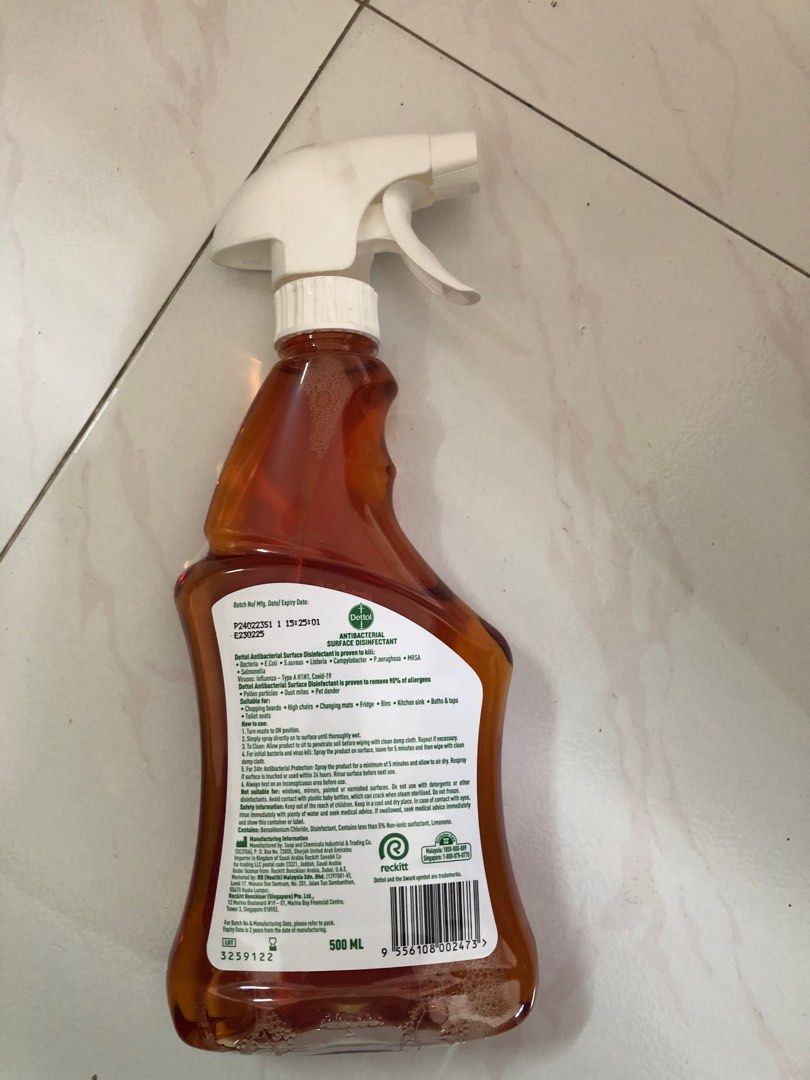 Dettol Antibacterial Surface Disinfectant 500 ml, Furniture & Home