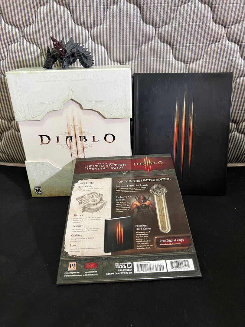 Diablo 3 Collector's Edition PC - Édition Collector Blizzard, état Correct Avec Marques D'usure
