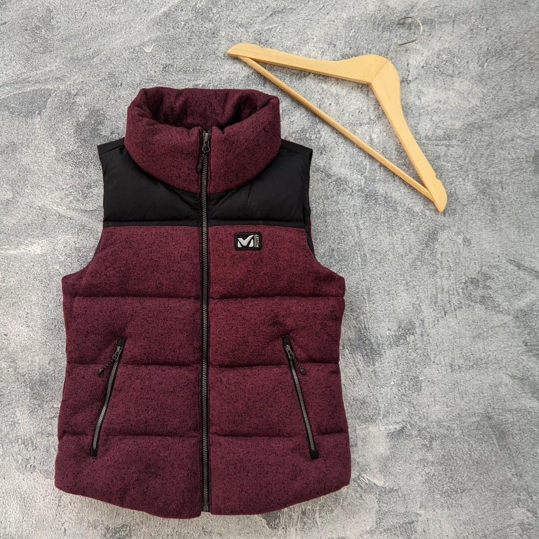 DOWN JAKET VEST MILLET BULU ANGSA RAJUT, Fesyen Pria, Pakaian