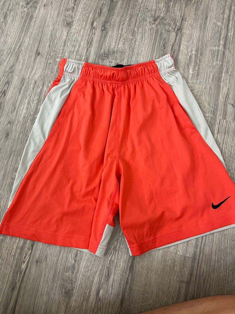 White and orange nike shorts shop
