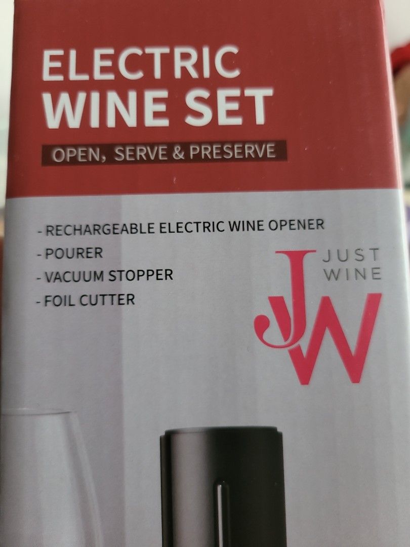 Electric wine set, Furniture & Home Living, Kitchenware & Tableware ...