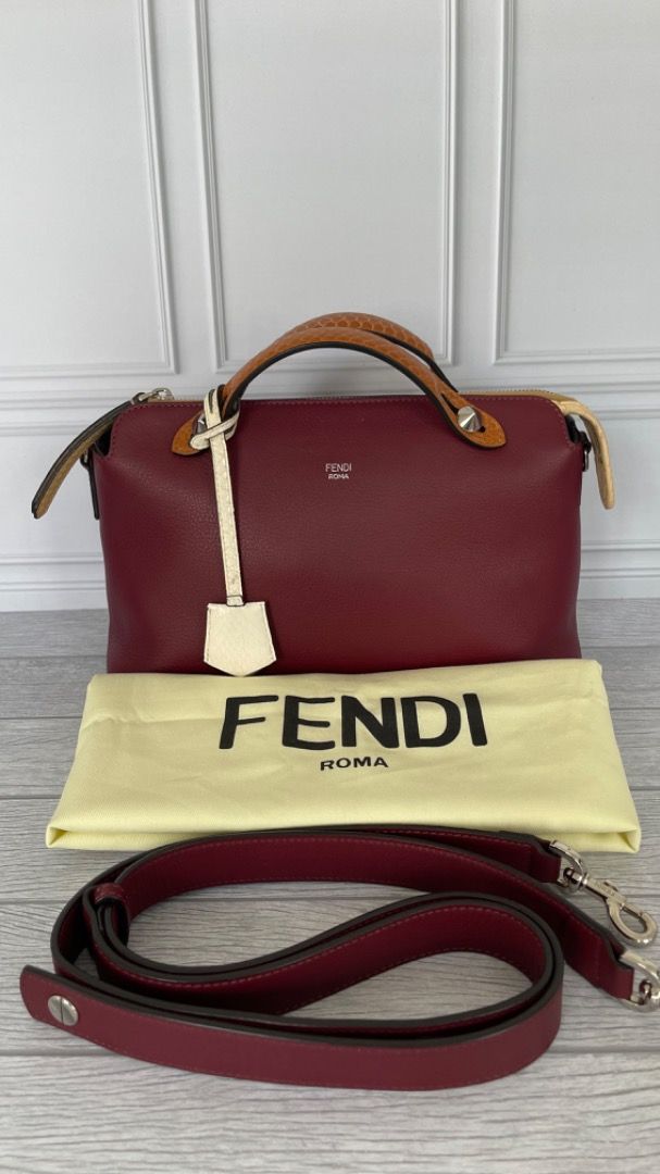 Fendi btw small snakeskin phyton handle multicolor
