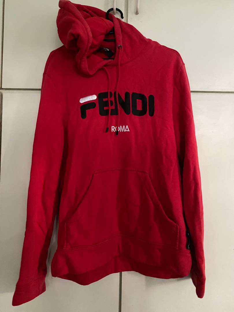 Fendi hot sale red hoodie
