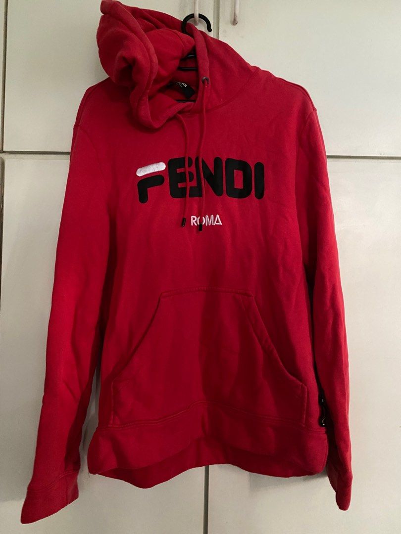 Fendi red sale hoodie