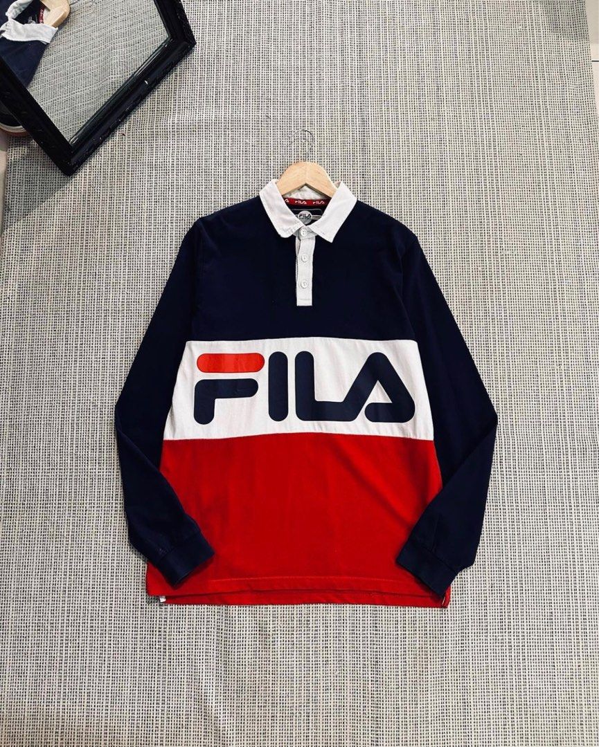 Fila long sleeve discount polo