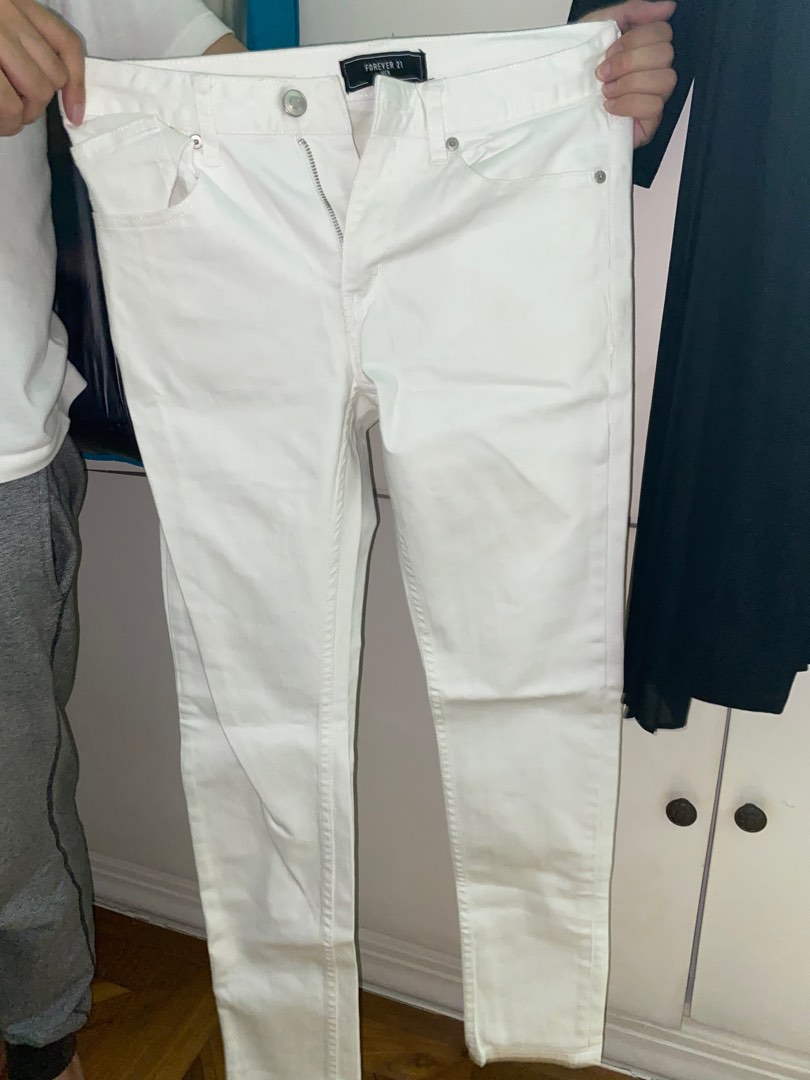Forever 21 shop mens white jeans